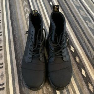 Women’s black waterproof doc martens